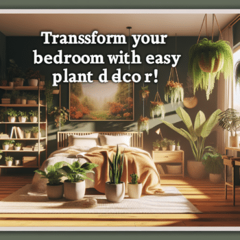 Comment intégrer des plantes dans la décoration de votre chambre ?